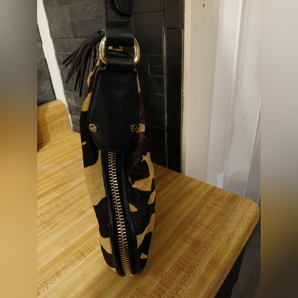 Henri Bendel EUC Animal Print Pony Fur Crossbody Bag - Picture 5 of 8